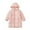 Pink, variant on Yuanyu 3-8T Boy Girl Lightweight Down Jacket Mid length Kids Hoods Snowsuit Coat Outwear