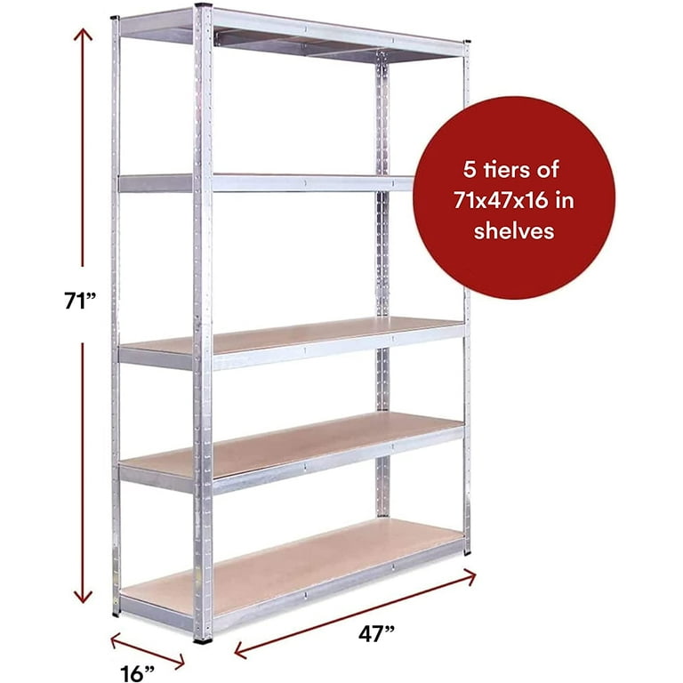 Galvanized shelf sale unit