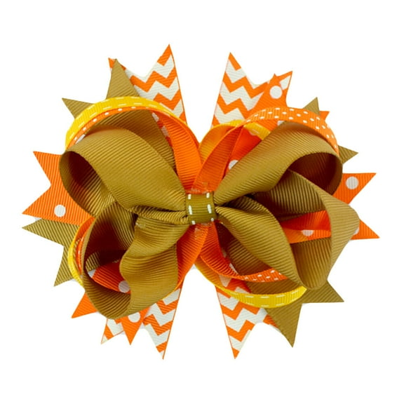 HONMEET Little Girl Hair Bows Bowknot Hairclip Random Color 1Set Party Costume Prop