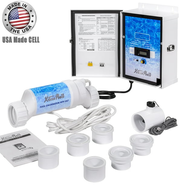 XtremepowerUS Pool Chlorine Generator Salt Chlorinator Flow Switch