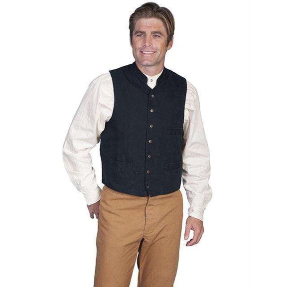 Rangewear By Scully Men's Rangewear Standup Round Collar Vest - RW149 WAL Medium US