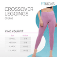 thumbnail image 5 of FITKICKS Crossovers Active Mid Rise Lifestyle Workout Leggings Leggings with Pockets, Orchid Small (Women's), 5 of 8