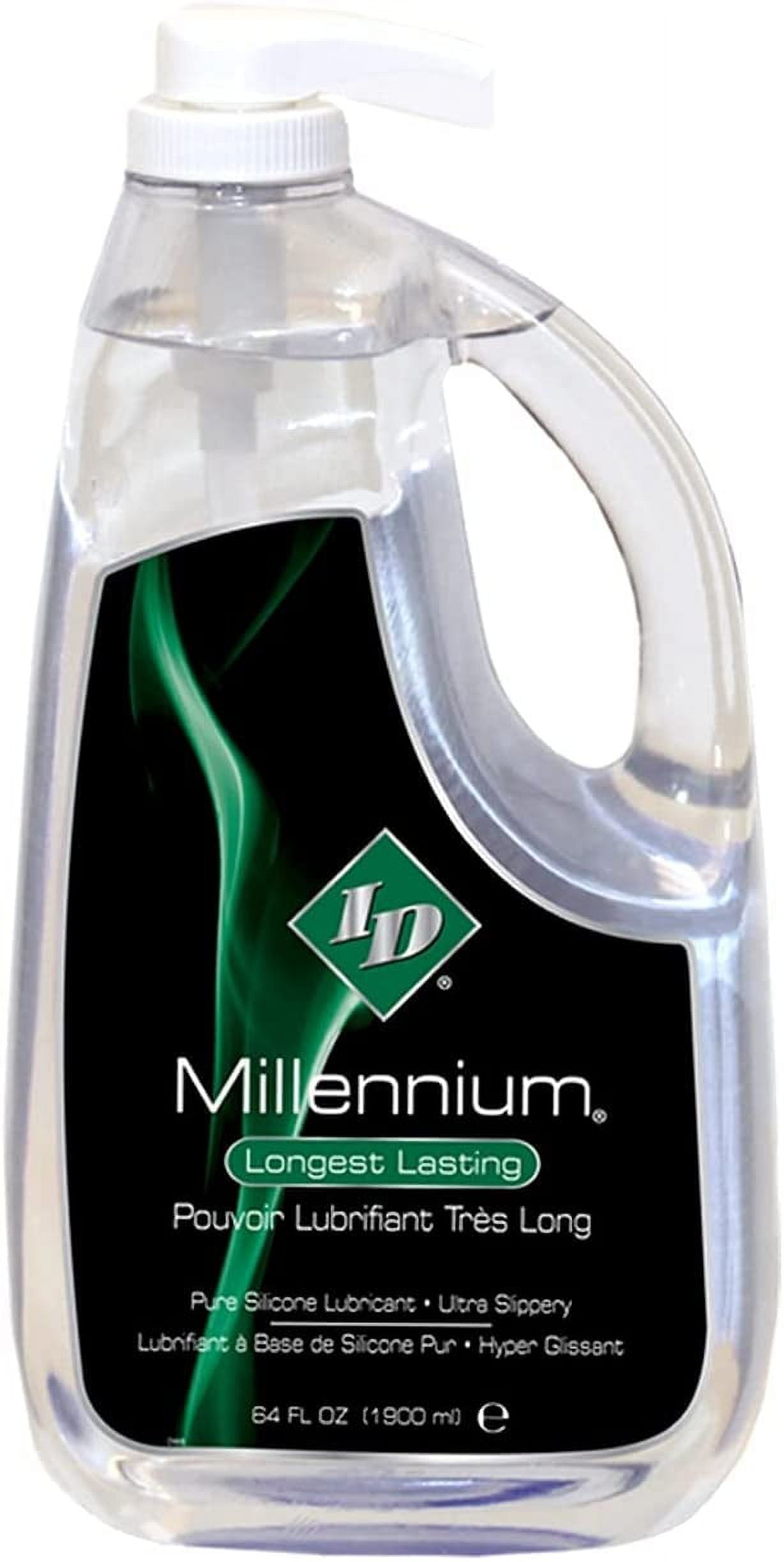 ID Lubricants Millennium Silicone Lube Liquid, 128oz Pump, Waterproof &  Long Lasting