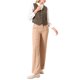 thumbnail image 2 of CHALCO INSPIRADOR Chaleco de Lino para Mujeres Sin Mangas con Cierre de Botones y Escote en V para Trabajo Formal 2XL Marrón, 2 of 5