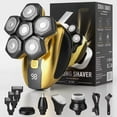thumbnail image 2 of Toytexx 5-in-1 Electric Head Shaver for Men, 6D Floating Rotary Razor with LED Display, USB Rechargeable Grooming Kit, Wet & Dry Use, Random Color, 2 of 14