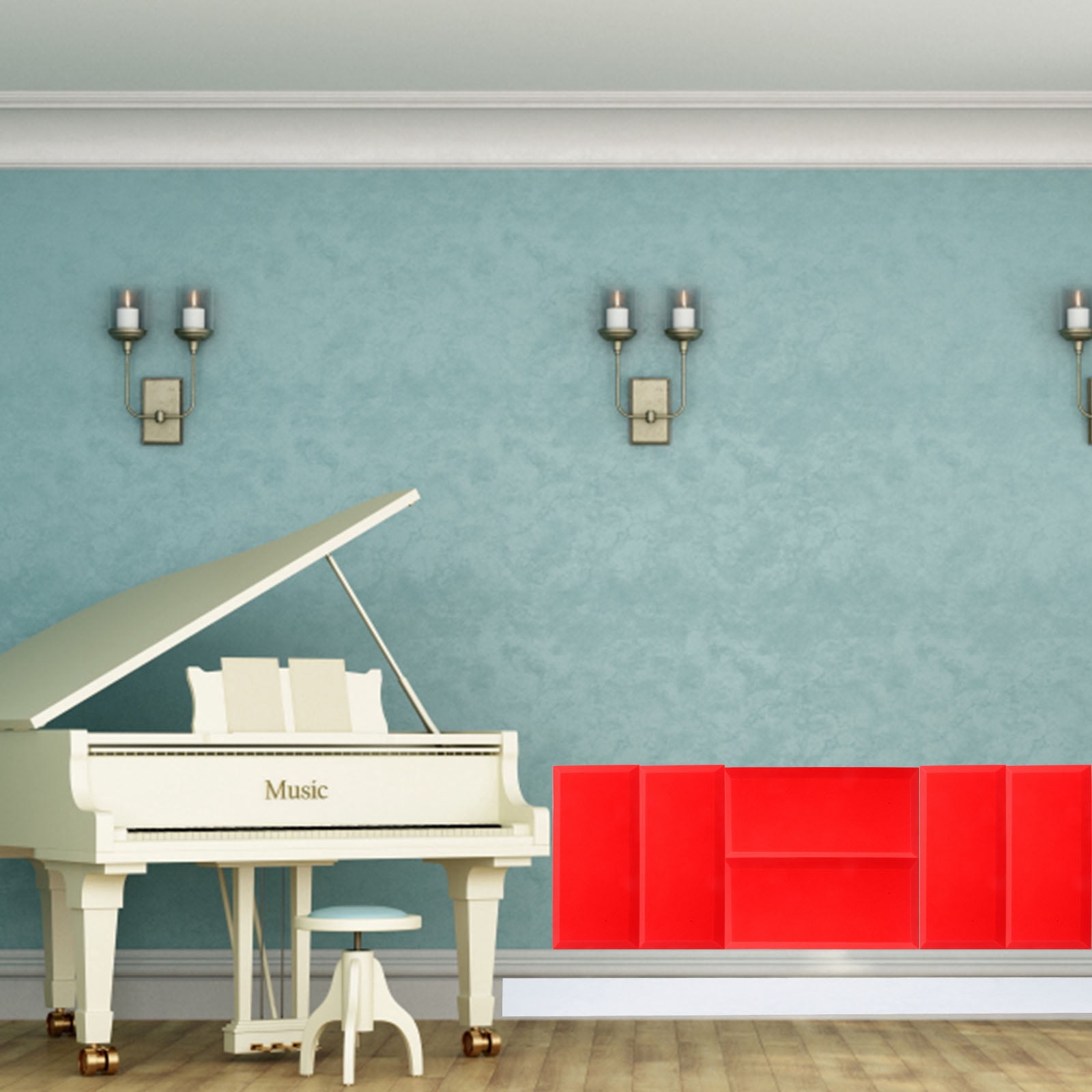 Eease 6pcs Acoustic Panels for Soundproofing and Recording Studio