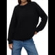thumbnail image 3 of Suéter de Cuello Redondo para Mujer, Larga, Farol, Tejido , Holgado e Informal Negro L, 3 of 9