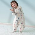 thumbnail image 1 of Saco de dormir para bebé, pijama de piernas gruesas para primavera y verano, edredón de algodón cálido y a prueba de patadas para niños de cuatro estaciones, universal, 1 of 2