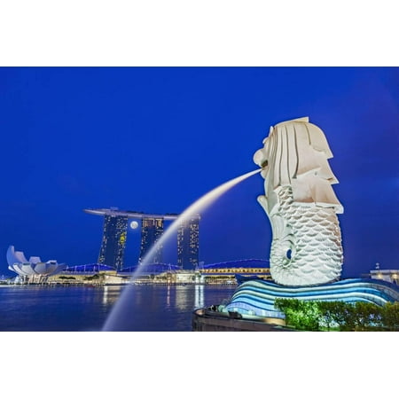 The Marina Bay Sands Hotel and Shopping Centre and the Singapore Art and Science Museum, Singapore Print Wall Art By Cahir (Best Hotels In Put In Bay)