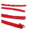thumbnail image 2 of YKK Ski & Sport Jacket Vislon Zipper, Number #5 Molded Plastic Separating Bottom 14" to 36" Inches - Medium Weight - Atom Red - 820 (2 Zippers/Pack) (25 Inches), 2 of 2
