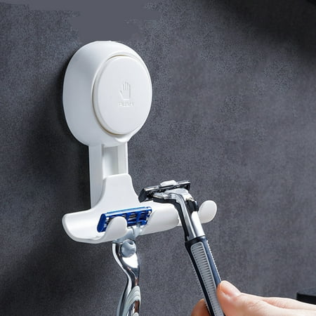 

Anckoeil Home Tools Tai Li Suction Cup Shaver Hook Bathroom Hook Storage without Punching Manual Shaver Storage Bracket