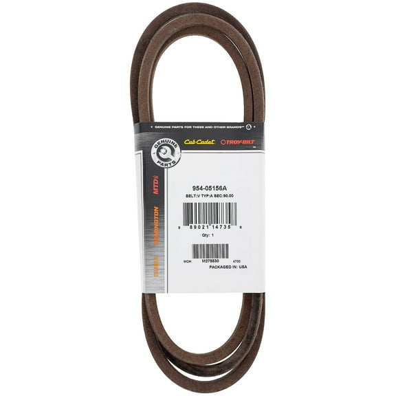 CUB CADET 954-05156A A-Sec Drive Belt Enduro XT1-GT54 XT2-GX54 Lawn Tractors
