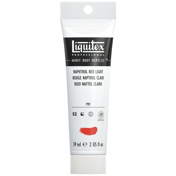 Liquitex Professional Heavy Body Acrylic Color, 2 oz. Tube, Naphthol Red Light