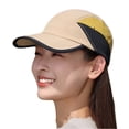 thumbnail image 2 of Minjewel Unisex Quick Drying Baseball Cap - Outdoor Sports Hiking Cap, Thin Breathable Color Blocked Hat for Men and Women, Moisture-Wicking for Running, Athletic Performance Cap,Khaki, 2 of 5