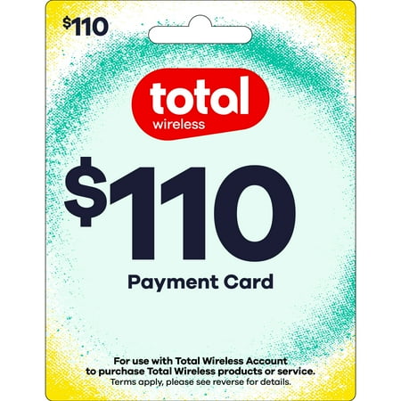 Total Wireless $110 Payment Card Direct Top Up
