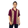 Khaki/Burgundy