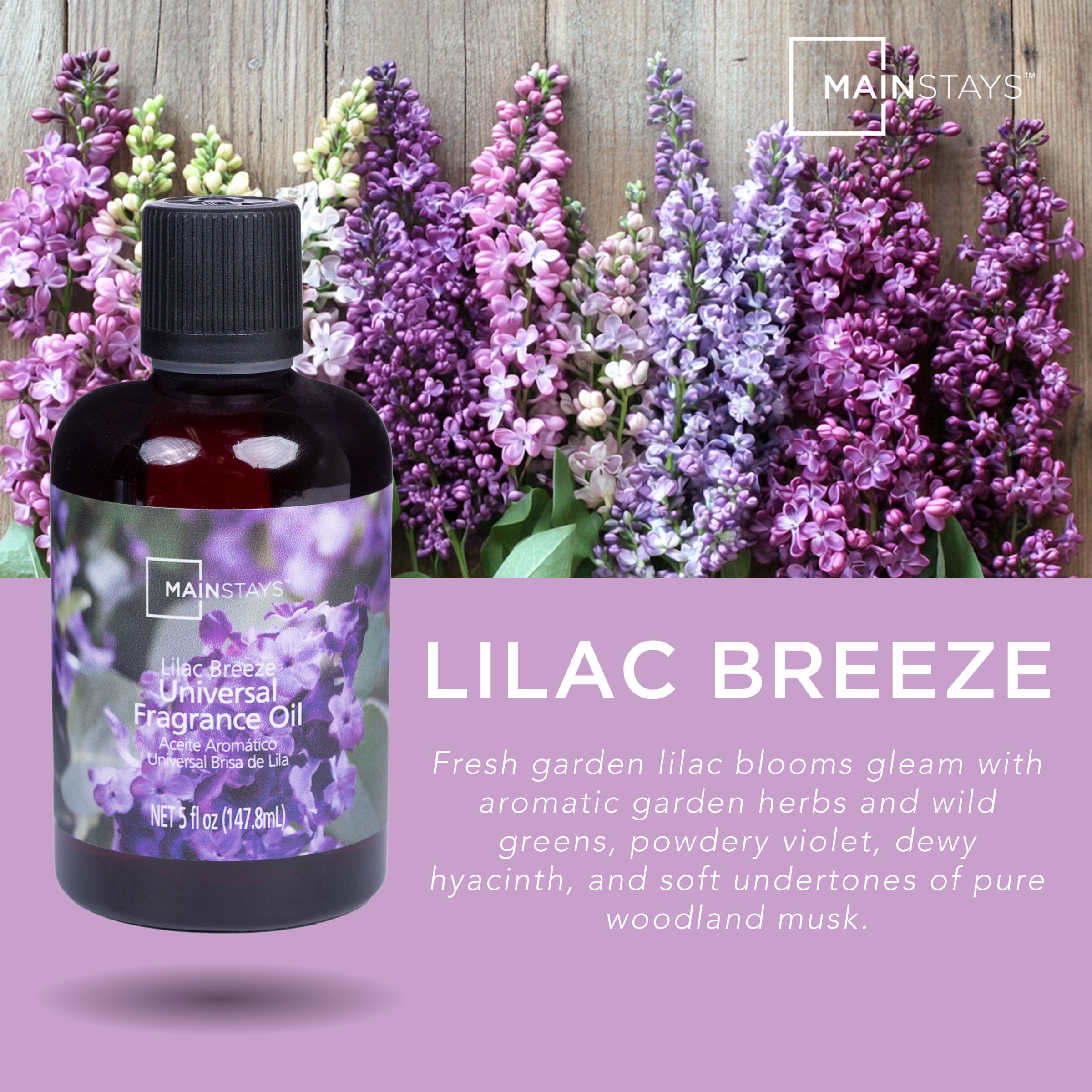 Mainstays Universal Fragrance Oil, Lilac Breeze Scented, 5