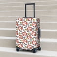 thumbnail image 6 of Disketp Happy Foxy Faces Elastic Travel Luggage Cover Travel Suitcase Protective Cover For Trunk Case Apply To 18''-32'' Suitcase Cover-(No luggage included)-X-Large, 6 of 7