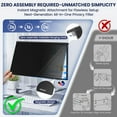 thumbnail image 4 of Magnetic 24 Inch Privacy Screen for Frameless Monitor 16:9 Aspect Ratio,Hanging Blue Light Screen Protector Eye Protection Anti-Spy Shield, 24in Removable Privacy Filter, 4 of 7