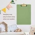 thumbnail image 7 of Coolnut Plain Olivine Solid Color Clipboard, Acrylic Standard A4 Letter Size Clip Board with Low Profile Clip for Office, Classroom, Doctor, Nurse and Teacher, 12.5"x9", 7 of 7