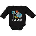 thumbnail image 3 of Inktastic Basketball 1st Birthday for One Year Old Boys Long Sleeve Baby Bodysuit, 3 of 5