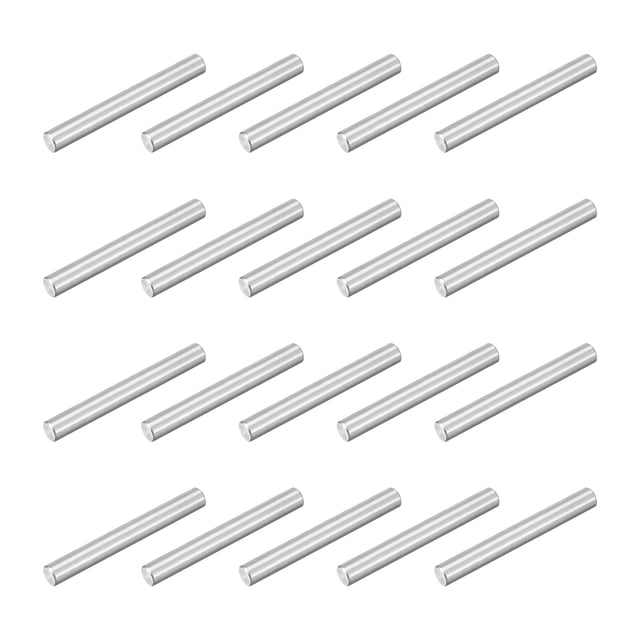 40Pcs M3x25mm 304 Stainless Steel Dowel Pin, Cylindrical Shelf Support Peg Pin