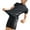 Black, variant on UANWENN Men Casual Short Sleeved Diving Top Suit Swimsuit Sunscreen Fast Dry Surfing Shorts Suit Long Swim Shorts for Women Two Piece Bathing Suits for Women plus Size Halal Swimsuits for Women