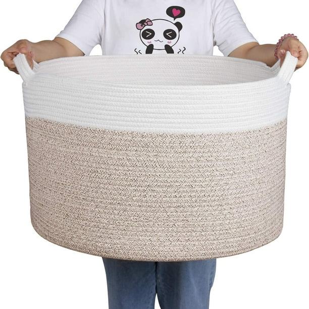Large storage baskets for cheap blankets