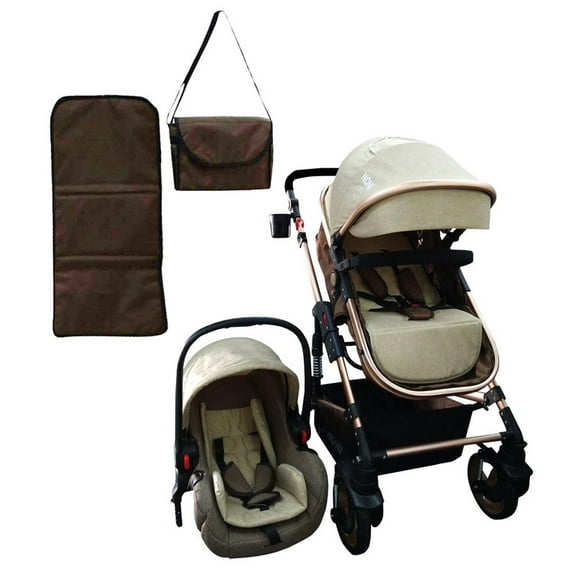 Sistema de Viaje Angelin Baby Noni Café + Pañalera y Cambiador