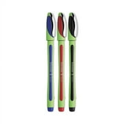 Xpress Fineliner Porous Point Pen, Stick, Medium 0.8 Mm, Assorted Ink Colors, Green Barrel, 3/pack | Bundle of 2 Packs