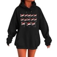 thumbnail image 1 of WILLBEST Sudadera de Mujer, Estilo Casual de Invierno, con Estampado Navideño Del Alfabeto, Cordón Ajustable, Bolsillo y Manga Larga Chica​​, 1 of 4