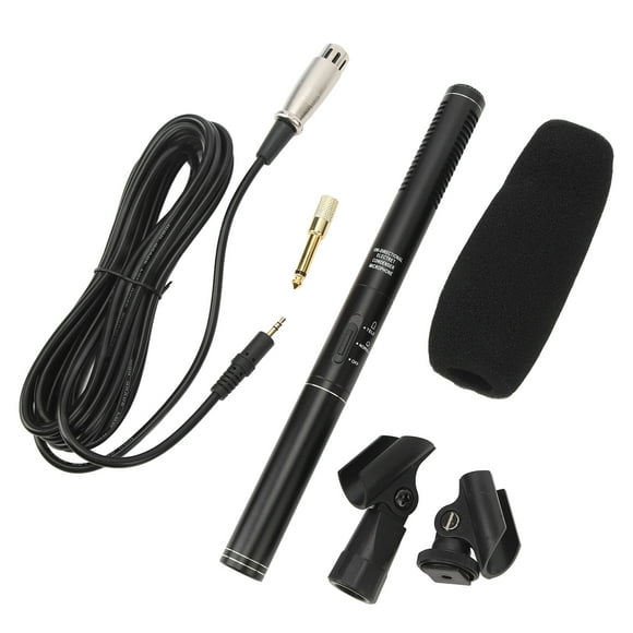 Cardioid XLR Shotgun Condenser Microphone Professional Cardioid Mini Shotgun Condenser Mic Television News Reporter Interview Microphone For DSLR Camera