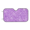thumbnail image 7 of Haiem Lilac Glittering Car Windshield Sun Shade - Blocks UV Rays Sun Visor Protector, Sunshade to Keep Your Vehicle Cool, Universal Fit SUV Van Sedan-Medium, 7 of 7