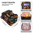 thumbnail image 3 of Thanksgiving Double Layered Insulated Lunch Bag with Two Compartments, Large Capacity Handheld Lunch Bags for Refrigerated Meals, 7.1x11.4x16.1 Inches, 3 of 6