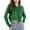 Green a2, variant on UQJfacai Girls Cropped Hoodie Y2k Fleece Pullover Sweatshirts with Pocket Kids Fall Winter Casual Long Sleeve Crop Tops 4-12 Years