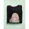 thumbnail image 3 of Manga Schoolgirl Kyun? Sweatshirt Women -Image by Shutterstock, Female Medium, 3 of 4