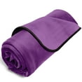 thumbnail image 4 of Avana Waterproof Throw Blanket - King, Microvelvet Purple, 4 of 7