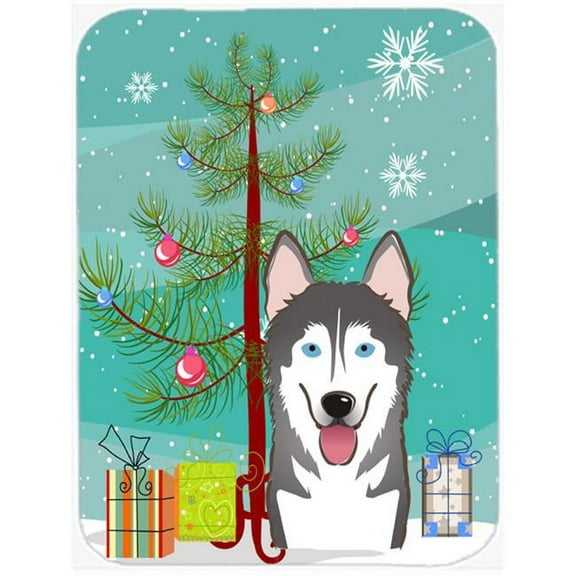 Carolines Treasures  Christmas Tree And Alaskan Malamute Mouse Pad