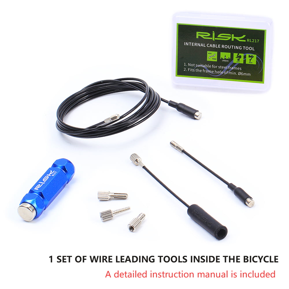 Bicycle Internal Cable Routing Tool Bike Frame Shift Guide Install Inner Kit Set 
