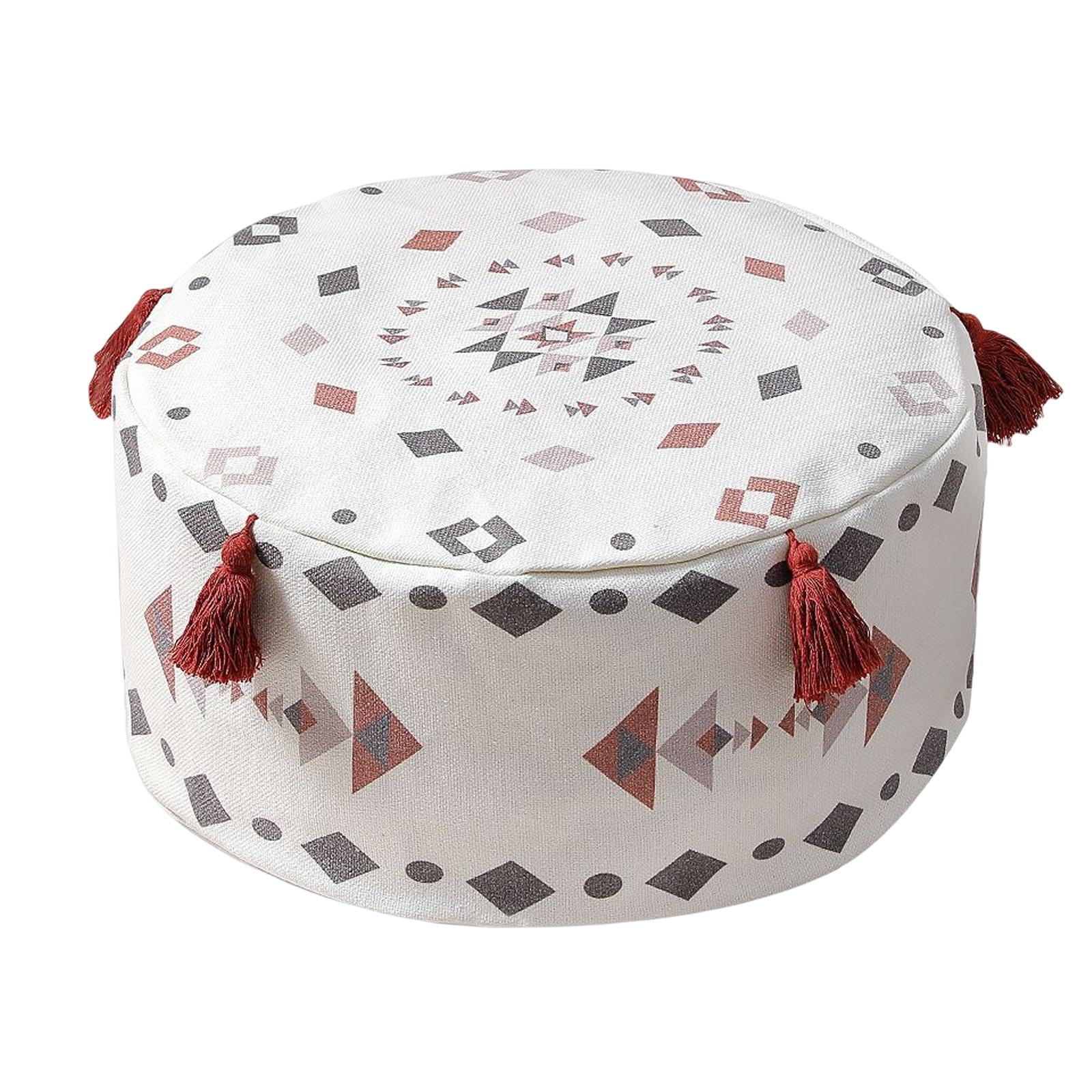 DIY Unstuffed Pouf Cover, Footstool Cover for Lounge Bedroom Room Decor