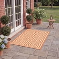 thumbnail image 3 of Safavieh Courtyard Ariana Geometric Indoor/Outdoor Area Rug, Terracotta/Cream, 4' x 5'7", 3 of 12