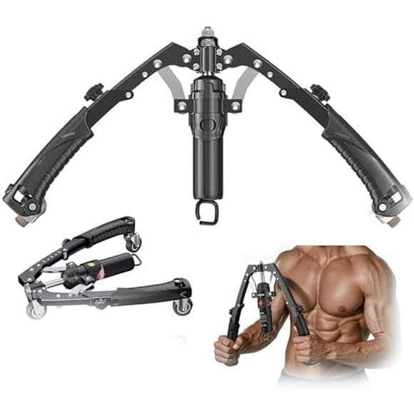 CoreFlexs Twister Pro, Chest Press Machine, 3 in 1 Hydraulic Power Chest Workout Equipment, Adjustable Hydraulic Arm Exerciser Twister Bar, 22-440lbs Chests Expander,