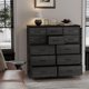 thumbnail image 1 of Moderno 12-cajón cómoda para dormitorio: hallway y entrada almacenamiento organizer con fabric, sturdy metal frame, wood tabletop y easy pull handles, 1 of 8