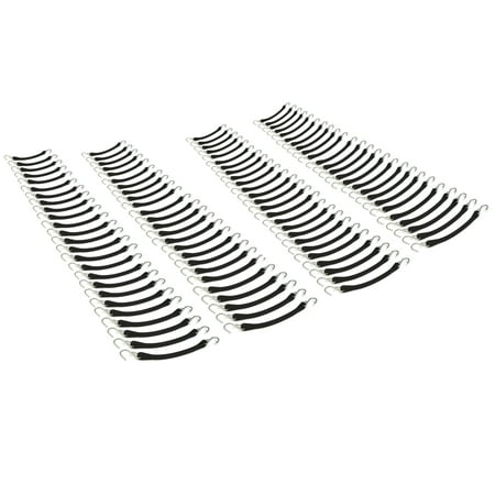 

The ROP Shop | (100) 9 Black Rubber Tarp Straps Flatbed Truck Trailer Bungee Cord Tire Chains