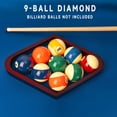 thumbnail image 6 of GSE Games & Sports Expert Solid Wood Billiard Pool Ball Rack. 9-Ball Diamond Billiard Ball Rack for 2-1/4" Pool Balls - Mahogany, 6 of 8