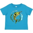 thumbnail image 3 of Inktastic Leaping Bass Fish Fishing Illustration Boys or Girls Toddler T-Shirt, 3 of 5