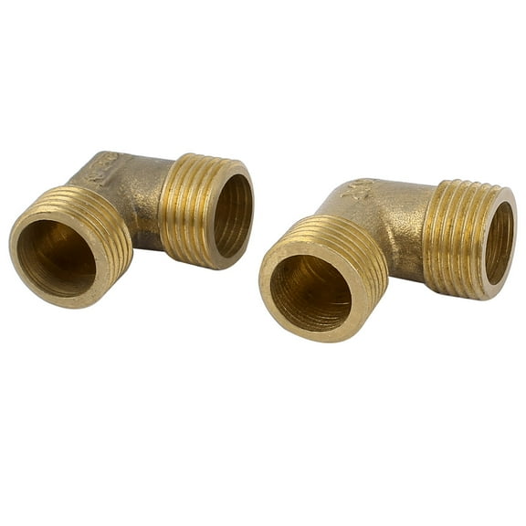 2PCS 90 Degree 1/2" Male NPT to 1/2" Male NPT Elbow Coupling Connector