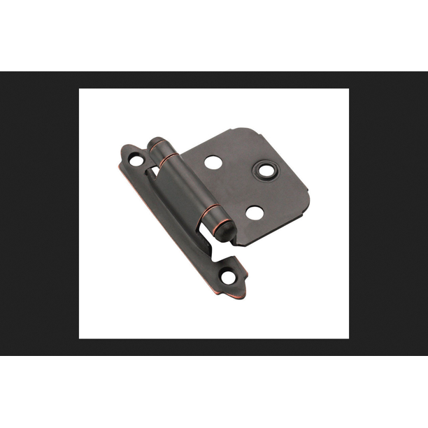 Variable Overlay SelfClosing, Face Mount OilRubbed Bronze Hinge 10