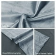 thumbnail image 6 of JIUZHEN Velvet Stone Blue Solid Print Contemporary Rod Pocket Blackout Curtain Panel Pairs, 52 x 84 in (2 Panels), 6 of 10