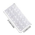 thumbnail image 3 of weibbin Starry Round Chocolate Mold 24 Cavity for DIY Candy Baking, Transparent, 10.8x5.3 Inch, 3 of 9